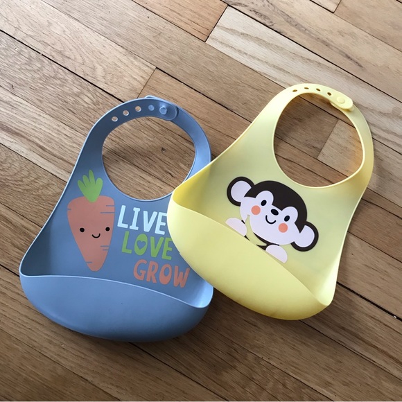 Baby Silicone Bibs (bundle) - Picture 4 of 8
